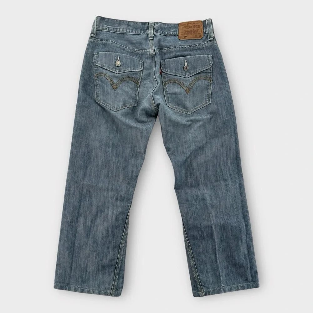 Levi's 514 Jeans Mens Size 32x29‎ Blue Straight Leg Cotton Denim Baggy Y2K 27
